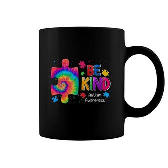 Be Kind Puzzle Pieces Tie Dye Cute Autism Awareness Boy Kids Coffee Mug | Mazezy