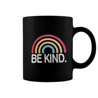 Be Kind Rainbow Graphic Inspirational Coffee Mug | Mazezy