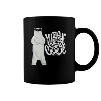 Be Yourself Stay Cool Polar Bear Kids Costume Polar Bear Coffee Mug | Mazezy