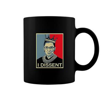 Beach Open Ladies I Dissent Ruth Bader Ginsburg Coffee Mug | Mazezy
