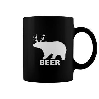 Bear Deer Beer Funny Drinking Coffee Mug | Mazezy