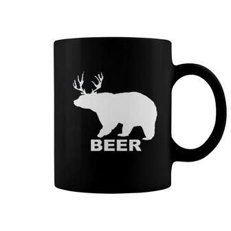 Bear Deer Beer Funny Drinking Coffee Mug | Mazezy