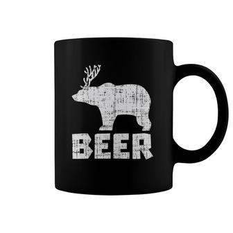 Bear Deer Beer Funny Drinking Hunting Camping Dad Uncle Gift Coffee Mug | Mazezy