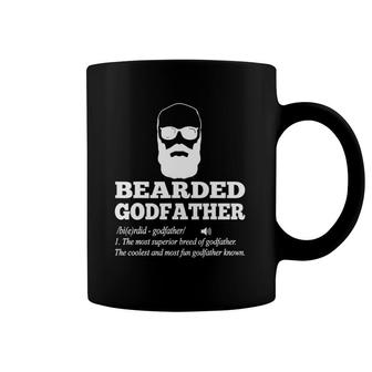 Bearded Godfather Definition Godfather Gift Coffee Mug | Mazezy