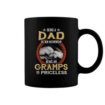 Being A Dad Is An Honor Being A Gramps Is Priceless Vintage Coffee Mug | Mazezy UK