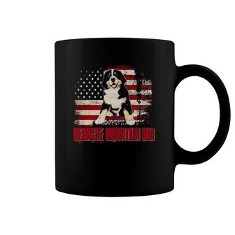 Bernese Mountain Dad American Flag 4Th Of July Dog Lovers Coffee Mug | Mazezy
