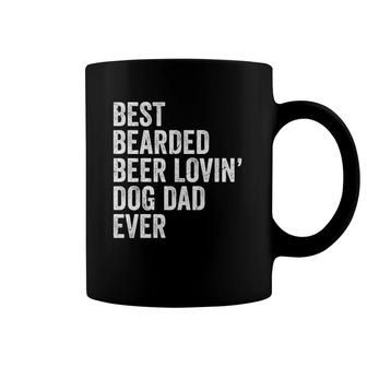 Best Bearded Beer Lovin Dog Dad Ever Design Coffee Mug | Mazezy