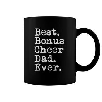 Best Bonus Cheer Dad Ever Cheerleading Stepdad From Daughter Coffee Mug | Mazezy