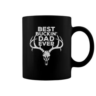 Best Buckin' Dad Ever Hunting Funny Animal Pun Dad Gift Coffee Mug | Mazezy