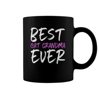 Best Cat Grandma Ever Funny Gift Mother's Day Coffee Mug | Mazezy