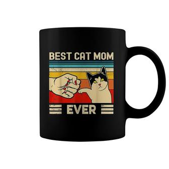 Best Cat Mom Ever Funny Cat Mom Mother Vintage Coffee Mug - Thegiftio UK