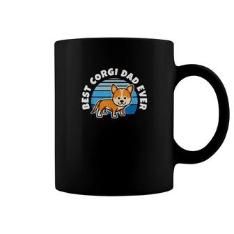Best Corgi Dad Ever Dog Retro Design Coffee Mug | Mazezy