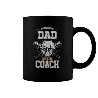 Best Dad Sports Coach Baseball Softball Tee Ball Father Coffee Mug | Mazezy