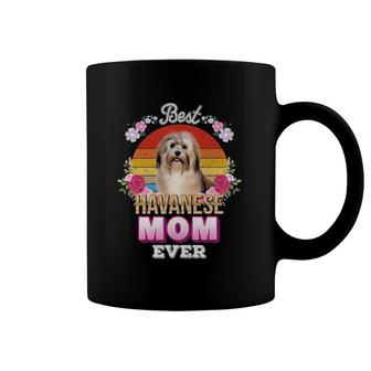 Best Dog Mom Ever Havanese Floral Retro Lover Mother Day Coffee Mug | Mazezy