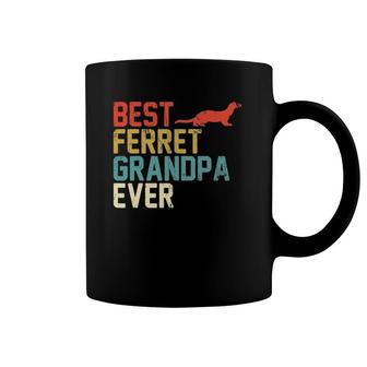 Best Ferret Grandpa Ever Retro , Grandpa Gifts Coffee Mug | Mazezy