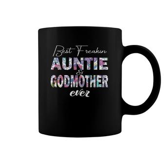 Best Freakin Aunt And Godmother Ever Funny Coffee Mug | Mazezy