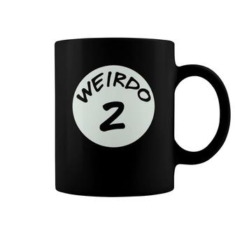 Best Friends Weirdo 2 Matching Couples Bff Tee Coffee Mug | Mazezy