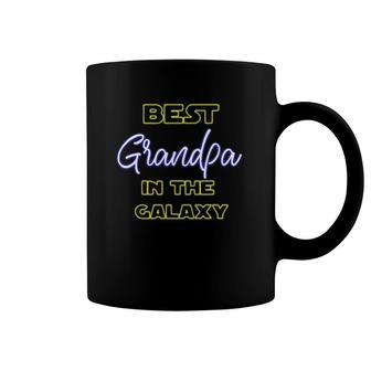 Best Grandpa In The Galaxy Grandfather American Granddad Coffee Mug | Mazezy