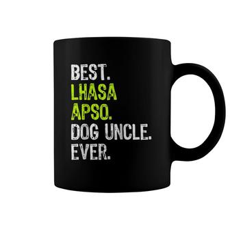 Best Lhasa Apso Dog Uncle Ever Raglan Baseball Tee Coffee Mug | Mazezy