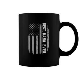 Best Nana Ever Vintage American Flag Mother's Day Gift Coffee Mug | Mazezy