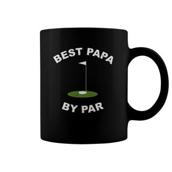 Best Papa By Par Funny Golf Men's Grandpa Gift Coffee Mug | Mazezy
