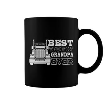 Best Trucking Grandpa Ever For Trucker Coffee Mug | Mazezy
