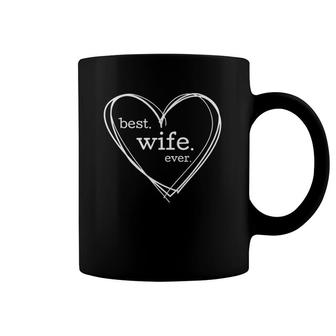 Best Wife Ever For Women Mother's Day White Hearts Coffee Mug | Mazezy