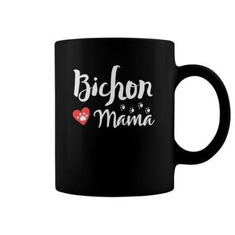Bichon Mama Bichon Frise Mom Dog Lover Heart Coffee Mug | Mazezy