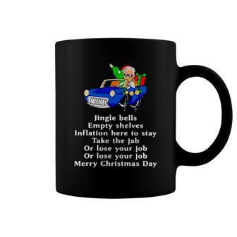 Biden Jingle Bells Empty Shelves Merry Christmas Day Coffee Mug | Mazezy