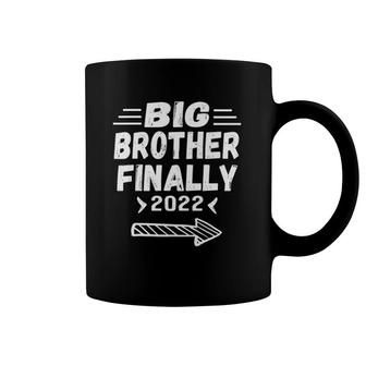 Big Brother Finally 2022 For Boys Kids Toddler Big Bro Coffee Mug | Mazezy
