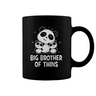 Big Brother Of Twins Gif Panda Siblings Baby Shower Coffee Mug | Mazezy