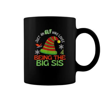 Big Sis Elf Christmas Party Matching Family Coffee Mug | Mazezy
