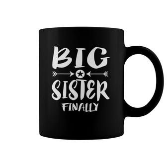 Big Sister Finally Older Sister Gift Coffee Mug | Mazezy AU