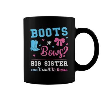 Big Sister Gender Reveal Pink Or Blue Coffee Mug | Mazezy