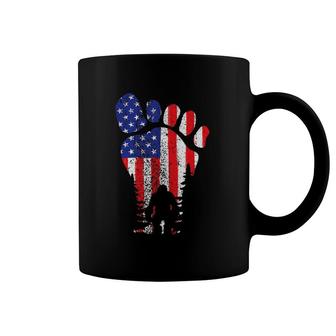 Bigfoot 4Th Of July Sasquatch American Flag Patriotic Coffee Mug | Mazezy