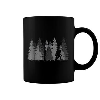Bigfoot In The Forest Coffee Mug | Mazezy