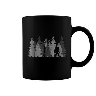 Bigfoot In The Forest Sasquatch Coffee Mug | Mazezy