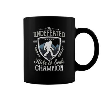 Bigfoot Undefeated Hide And Seek Champion Sasquatch Coffee Mug - Thegiftio UK