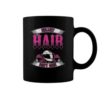 Biker Mom Helmet Hair Don't Care Motorcycles Mother's Day Coffee Mug | Mazezy