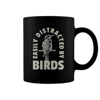 Bird Lover Easily Distracted By Birds Birdwatching Birding Coffee Mug | Mazezy
