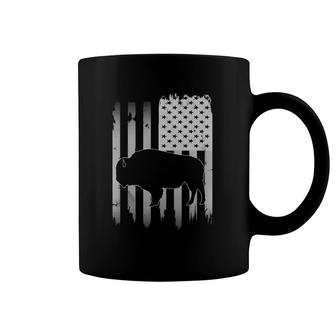 Bison Usa American Flag 4Th Of July Patriotic Buffalo Gift Coffee Mug | Mazezy