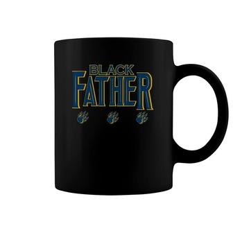 Black Father Panther Father's Day African American Dad Coffee Mug | Mazezy