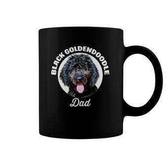 Black Goldendoodle Dog Dad Pet Lover Coffee Mug | Mazezy