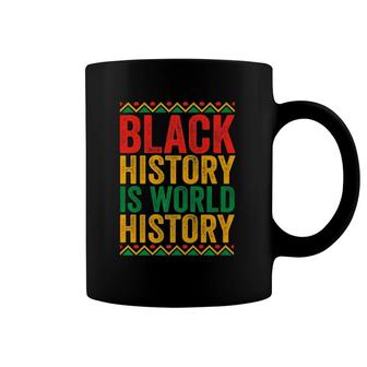 Black History Is World History Proud Afro African Queen Coffee Mug | Mazezy