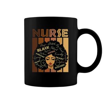 Black Strong Nurse Afro Love Melanin African American Women Coffee Mug | Mazezy