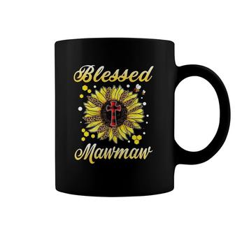 Blessed Mawmaw Cross Sunflower Mother Day Coffee Mug | Mazezy