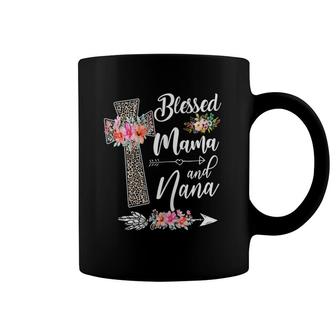 Blessed To Be Called Mama And Nana Funny Nana Coffee Mug | Mazezy