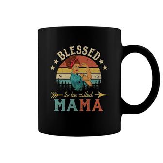 Blessed To Be Called Mama Women Vintage Decor Mom Coffee Mug | Mazezy