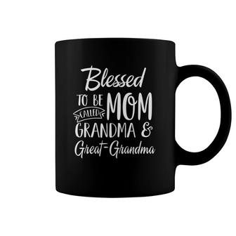 Blessed To Be Called Mom Grandma & Great-Grandma Mothers Day Coffee Mug | Mazezy