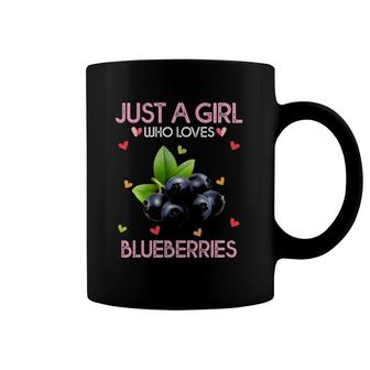 Blueberry Women Kids Gift Just A Girl Who Loves Blueberries Coffee Mug | Mazezy